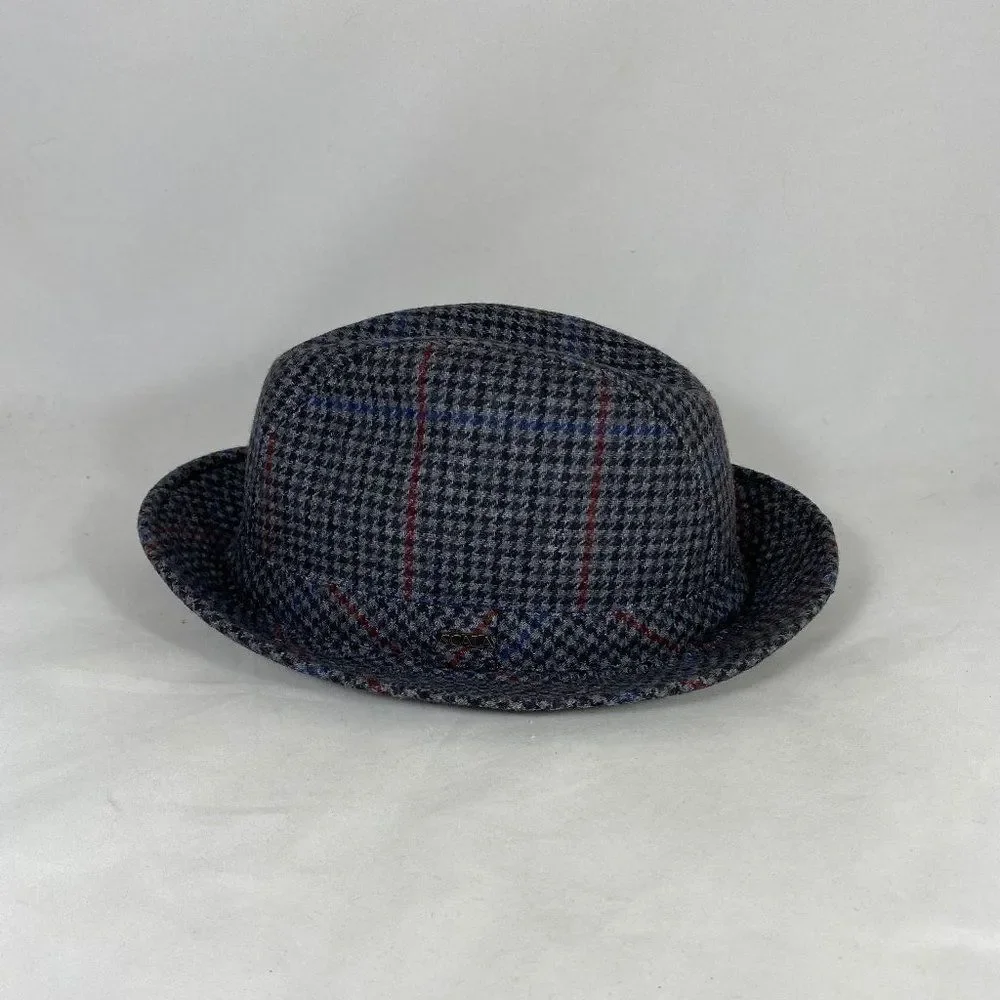 Scala Shape-able Brim Small Checker Pattern Hat